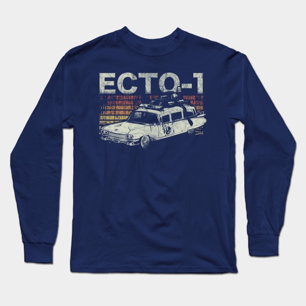 Retro Ecto 1 Long Sleeve T-Shirt by FanFreak